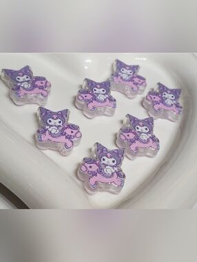 Kuku Focal Beads 2 Pc Acrylic Beaded Pen Keychain Crafts Jewelry Making Horse